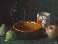 La ciotola in terracotta  Pastello su MDF - 23 x 33